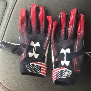 Under Armour football gloves